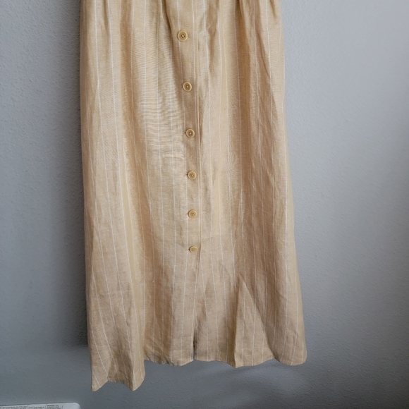 Reformation Barrington Linen Dress in Paz Stripe size 4 NWT - Picture 4 of 10